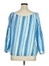 Gap 100% Cotton Blue Long Sleeve Blouse Size XL - photo 2