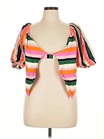 ELOQUII Short Sleeve Blouse (view 1)
