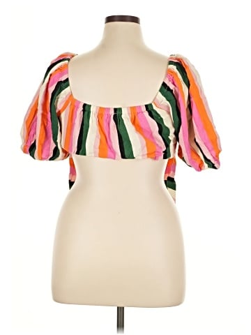 ELOQUII Short Sleeve Blouse (view 2)