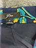 J.Crew 100% Polyester Print Blue Teal Cocktail Dress Size 0 - photo 7