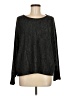 Maronie Metallic Black Pullover Sweater Size M - photo 1