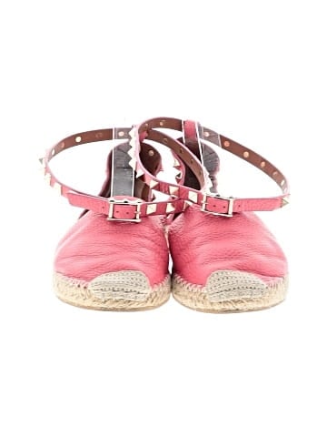 Valentino Leather Ankle Strap Rockstud Espadrilles (view 2)