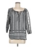 Fred David Gray 3/4 Sleeve Blouse Size M - photo 1