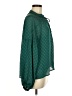 Great Jones 100% Polyester Green Long Sleeve Blouse Size M - photo 4