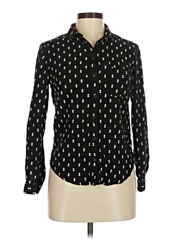 Topshop Long Sleeve Button-Down Shirt (view 1)