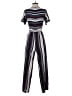 Monteau Stripes Black Jumpsuit Size S - photo 2