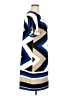 Studio One Chevron-herringbone Blue Casual Dress Size XL - photo 4