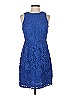 J.Crew 100% Polyester Blue Cocktail Dress Size 4 - photo 1