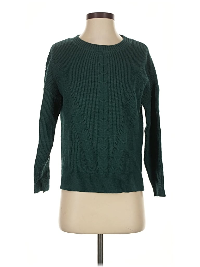 Pre-owned Modcloth Pullover Sweater In Green
