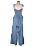 Splendid Solid Blue Jumpsuit Size XS - photo 2