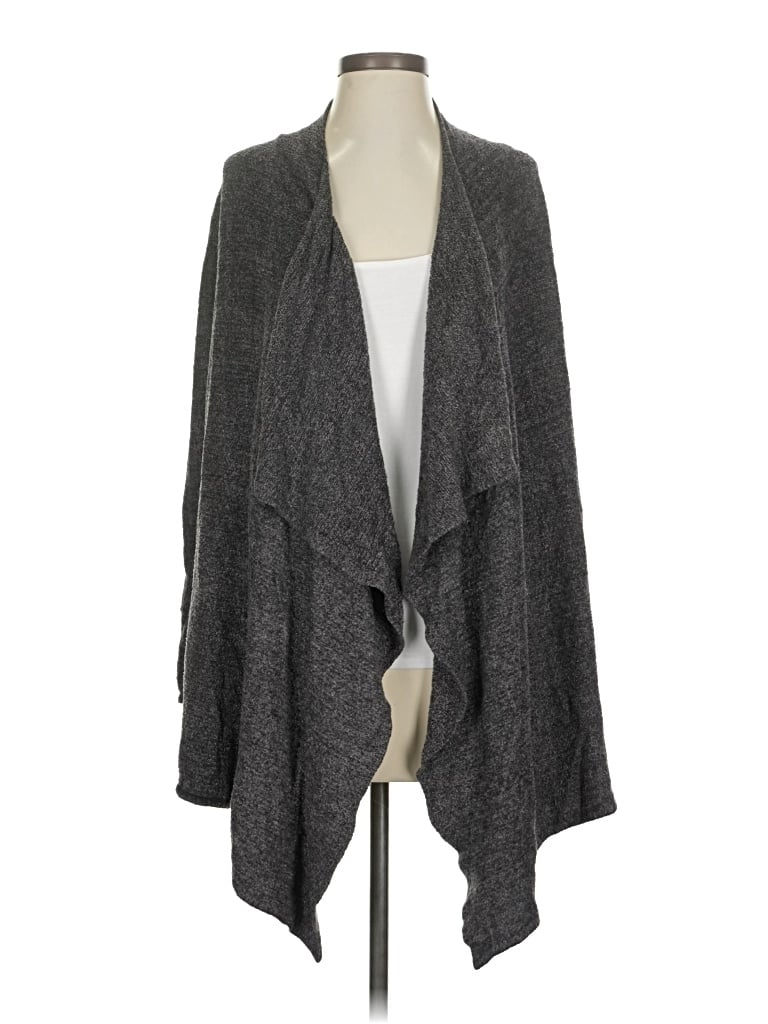 Pre-owned Barefoot Dreams Cardigan Sweater In Gray