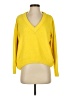 Just 100% Viscose Solid Yellow Pullover Sweater Size XS - photo 1
