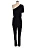 Greylin Solid Black Jumpsuit Size M - photo 2