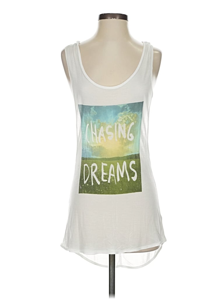 Pre-owned Chaser Sleeveless T-shirt In White