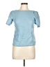 Massimo Dutti 100% Lyocell Blue Short Sleeve Blouse Size 10 - photo 1