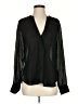 Vince. 100% Rayon Black Long Sleeve Blouse Size 2 - photo 1