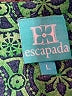 Escapada 100% Rayon Green Short Sleeve Blouse Size L - photo 7