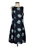 J.Crew Graphic Teal Casual Dress Size 4 - photo 1