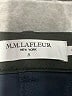 MM. LaFleur Black Blue Track Pants Size 4 - photo 6