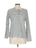 Ann Taylor LOFT Outlet Stripes White Long Sleeve Turtleneck Size L - photo 1