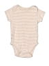 Old Navy Stripes Tan Short Sleeve Onesie Size 6-12 mo - photo 1