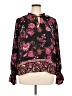 INC International Concepts 100% Polyester Black Long Sleeve Blouse Size XL - photo 1