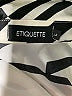 Etiquette Print Ivory Long Sleeve Blouse Size L - photo 7