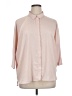 metaphor 100% Polyester Solid Pink 3/4 Sleeve Blouse Size XL - photo 1