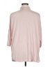 metaphor 100% Polyester Solid Pink 3/4 Sleeve Blouse Size XL - photo 2