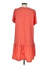 A New Day 100% Polyester Solid Orange Casual Dress Size S - photo 2