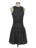 Tibi Tweed Gray Black Casual Dress Size 2 - photo 1
