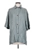 Alysi Gray 3/4 Sleeve Button-Down Shirt Size 2 - photo 1