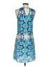 Aaron Ashe 100% Polyester Graphic Blue Cocktail Dress Size XS - photo 2