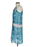 Aaron Ashe 100% Polyester Graphic Blue Cocktail Dress Size XS - photo 5
