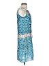 Aaron Ashe 100% Polyester Graphic Blue Cocktail Dress Size XS - photo 4