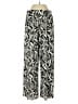 Intempo 100% Polyester Paisley Black Silver Casual Pants Size S - photo 1