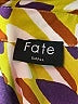 Fate 100% Polyester Color Block Yellow Long Sleeve Blouse Size S - photo 7
