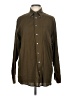 Viyella Solid Brown Long Sleeve Button-Down Shirt Size M - photo 1