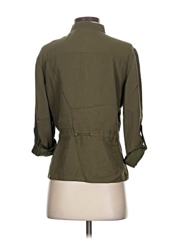 White House Black Market 3/4 Sleeve Button-Down Shirt (view 2)