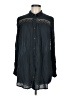 Floreat 100% Rayon Black Long Sleeve Blouse Size M - photo 1