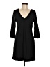 Boston Proper Solid Black Casual Dress Size M (estimated) - photo 1