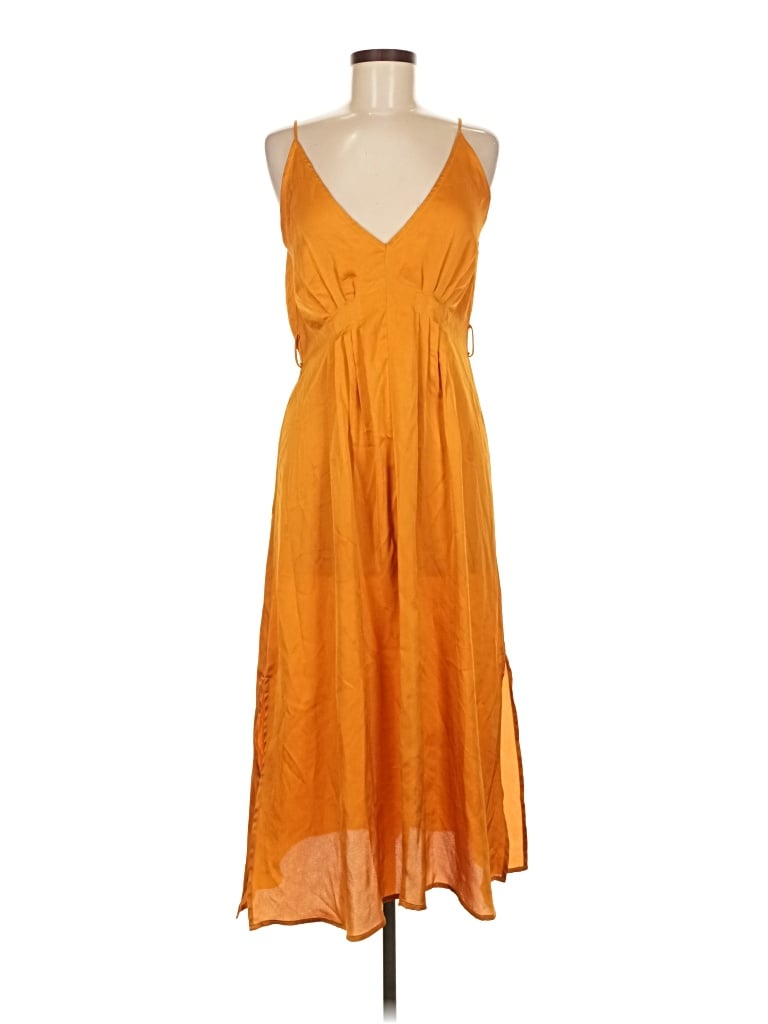 Pre-owned Lost + Wander Casual Dress In Orange