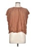 Everlane 100% Viscose Brown Short Sleeve Blouse Size L - photo 1