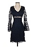 Aqua 100% Polyester Blue Cocktail Dress Size 4 - photo 1