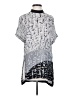 Helmut Lang 100% Silk Gray Short Sleeve Silk Top Size S - photo 1