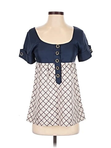 Juicy Couture Short Sleeve Silk Top (view 1)