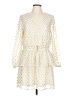 NSR Polka Dots Ivory Casual Dress Size L - photo 1