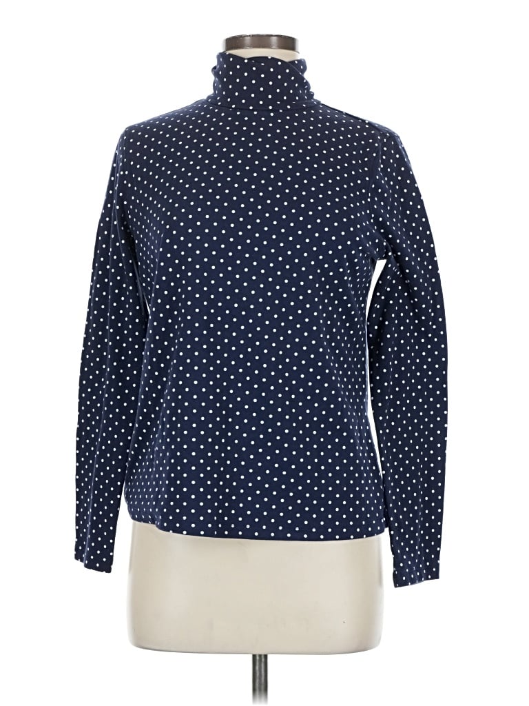 Pre-owned Appleseeds Long Sleeve Blouse In Blue