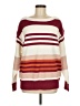 Unbranded Stripes Burgundy Pullover Sweater Size M - photo 1
