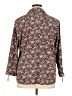 Covington 100% Polyester Floral Burgundy 3/4 Sleeve Blouse Size 16-18 - photo 2